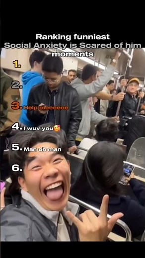 Ranking funniest Social Anxiety is Scared of him moments #tiktok #funny #memes #socialanxiety