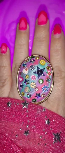 🩷🦋FAVE CRYSTAL or MILLEFIORI?⭐️🌼#tarinatarantino #swarovski #sparkly #polymerclay #jewelry #girly