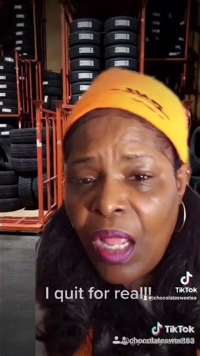 And I'll do it again. Working is crazy in a tire warehouse. #iquitmyjob