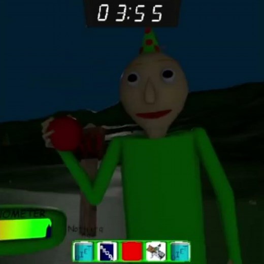 Roblox The game in Baldi Frenzy with apple for baldi