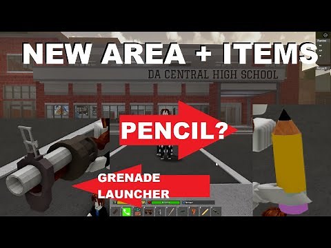 NEW AREA IN DA HOOD (GRENADE LAUNCHER, SCHOOL, PENCIL) DA HOOD UPDATE