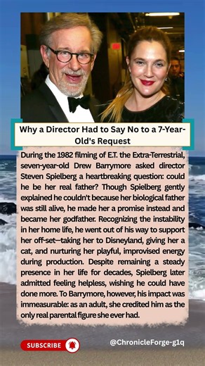 The Heartbreaking Question Drew Barrymore Asked Steven Spielberg on E.T. #truestory