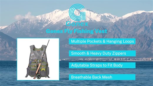Watch Gonex Fly Fishing Vest for Men and Women on Amazon Live