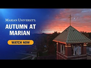 Marian University in the Fall: Aerial Magic Above Campus