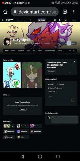 how to change banner on deviantart on mobile