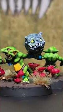 #Snotling fungus flinga! ready for the pitch #Warhammer #bloodbowl #contrast #fyp