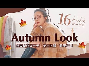 Lots of new fall clothes🍇🍂🤎16 outfits in total｜Slimming LOOKBOOK♥︎