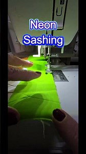 ASMR Quilt Sashing Hack: Use a bright color