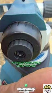 Use of a Dumpy Level in Level Control During Foundation Works #DumpyLevel #EngineeringSurvey
