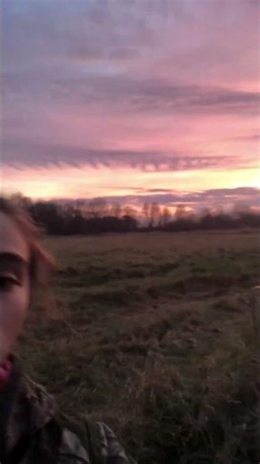 Back to when I shot my buck 60 yards with a compound bow. Beautiful 🌅