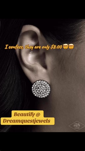 I confess they are only $8.00 🖤. #gunmetal #jewelry #bling #earrings #holidayseason #shopping #partytime | Dream Quest Jewels