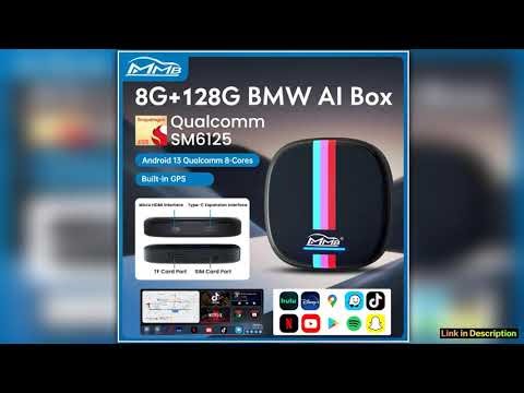 2025 NEW MMB Wireless Multimedia Carplay AI Box BT52 Builtin GPS Android 13 Fota Upgrade 8G128G 8Co