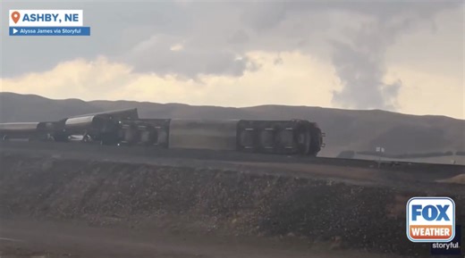 21K views · 152 reactions | Powerful severe storms unleashed their fury in Nebraska, toppling a portion of an empty coal train from its tracks amidst the chilling wail of a Tornado Warning earlier this week. https://www.foxweather.com/extreme-weather/ashby-bingham-tornado-bnsf-tracks-storm | FOX Weather | Facebook