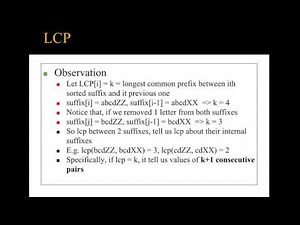 String Processing - Suffix Arrays - 3 - LCP (Arabic)