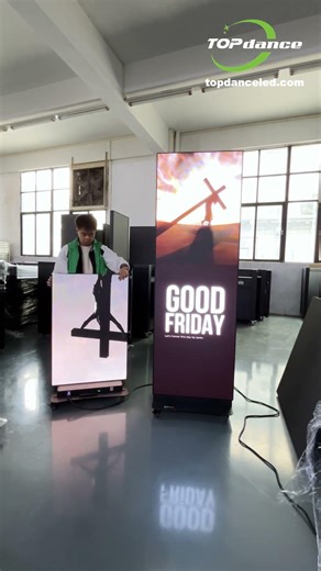 Double Your Impact: Foldable GOB LED Poster with App Control #LEDDisplayVideo#LEDWallScreen