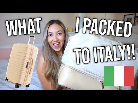 WHAT TO PACK TO ITALY!! // OUTFIT IDEAS AND ESSENTIALS!!