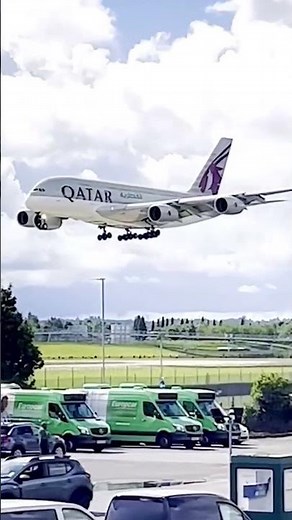 Massive Qatar Airways A380 Landing at London Heathrow 🇶🇦➡️🇬🇧 | Runway 09L Touchdown ✈️🔥