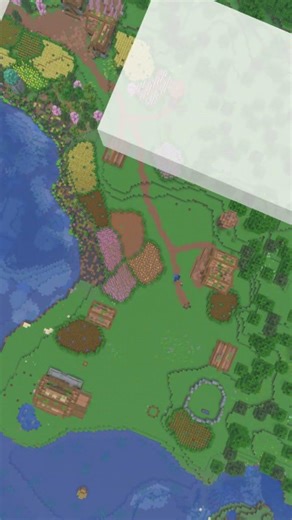 Connecting my World with a Path #shorts #minecraft