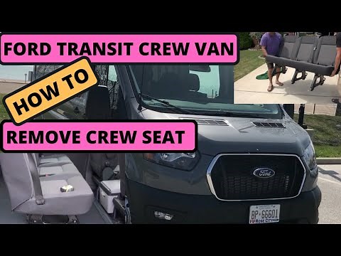2022 Ford Transit Crew Van AWD. How To Remove Rear Crew Seat.