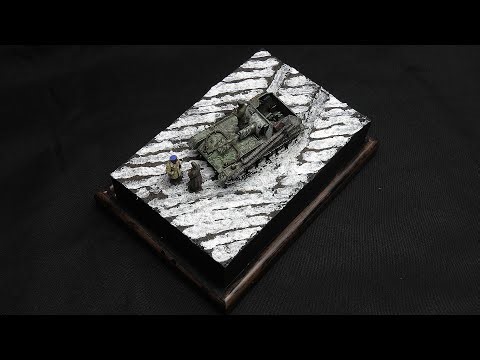 Miniature WW2 Winter Scene 1:72 Scale Diorama Build