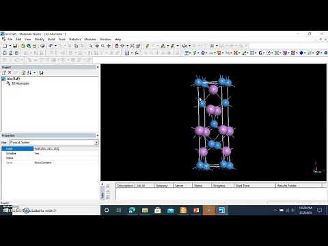 How to build and optimize crystal structure of a compound | Part 01 | Materials studio (CASTEP)