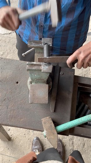 Simple Handmade Spring Hook Opening Using Hammer & Vice | Workshop Job #diy #shortvideo