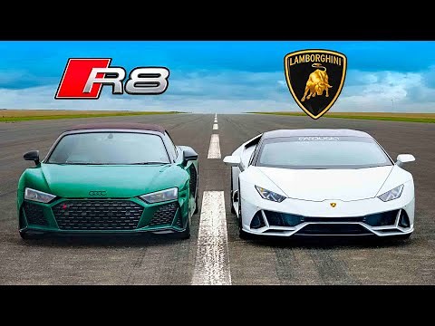 Lambo Huracán vs Audi R8: ARRANCONES