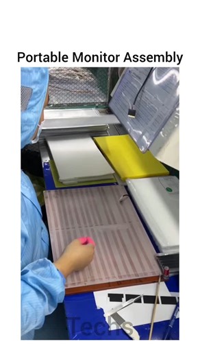 Technology🔹️Gadgets on Instagram: "This video takes you behind the scenes of our precision-driven assembly process, where engineering excellence meets sleek, modern design. Every LCD module is carefully assembled by skilled engineers to deliver crystal-clear visuals, high brightness, ultra-smooth touch response, and true portability. From component alignment to final testing, each step reflects the importance of accuracy, quality control, and performance in today’s smart display technology. Thi
