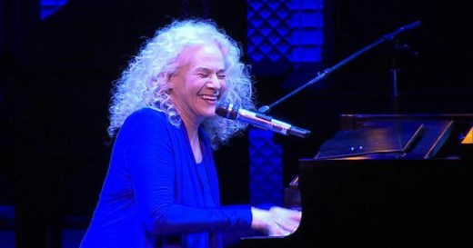 Carole King plays herself in the Broadway musical "Beautiful"