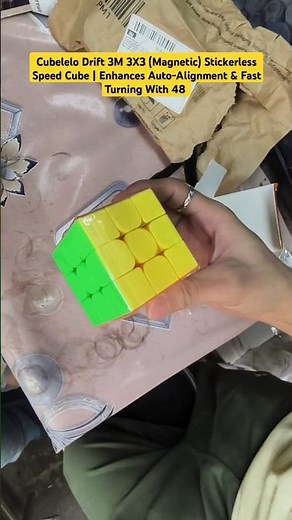 Cubelelo Drift 3M 3X3 (Magnetic) Stickerless Speed Cube | Enhances Auto-Alignment#shorts#tech#unbox