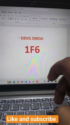 Devil Emoji short trick in Ms word #trendingshorts #computereducation #likeandsubscribe #computer