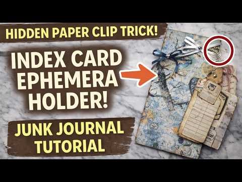 This Hidden Paper Clip Hack Changes Everything! Easy Junk Journal Tutorial