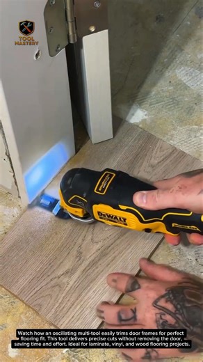 Perfect Door Trim Cut in Seconds! Must-Have Oscillating Tool for Flooring Installers