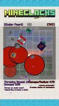 Ender Pearl vs TNT #minecraft #gaming #satisfying #simulation #weaponball