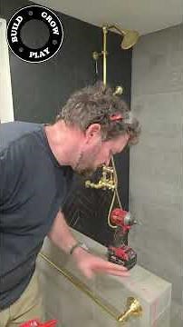 Easy Shower Screen Install #diy #bathroomdesign