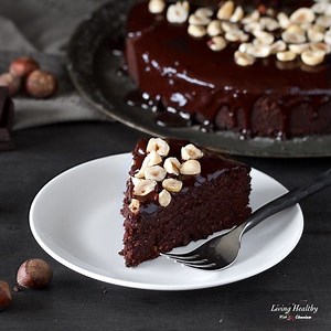 Hazelnut Chocolate Cake (Paleo, GF, DF) - Living Healthy With Chocolate