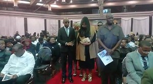 HHP's wife, Lerato Sengadi, has arrived at the Mmabatho Convention Centre for funeral proceedings. | SABC News North West
