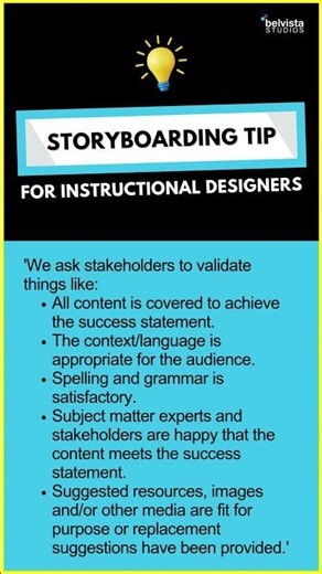 Storyboarding Tip for Instructional Designers