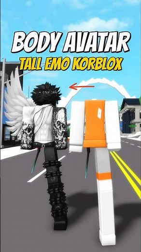 ID BODY TALL EMO KORBLOX In Brookhaven #roblox #brookhaven