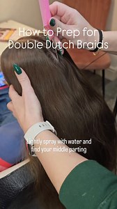 How to Prep the Hair for Double Dutch (or French!) Braids #easybraids #learntobraid #braidtutorial #howtobraid #frenchbraids #kidshairstyles #kidbraidstyles #schoolhairstyles | Bonnie Braids By Sarah