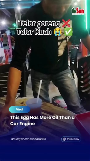 02 Jan 2026: Ever wondered why people back in the day lived till 100 and still strong? Then you squeeze a fried egg… and it starts crying oil. 😳 No wonder they preferred home-cooked meals when your food can be “milked”, maybe it’s time to rethink what goes into your stomach. Health really does start from what we eat! #theSun #theSunMY #YouAreWhatYouEat #TooMuchOil #HomeCookedWins