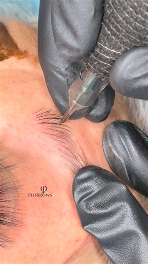 See how we create fine, soft strokes using the Phibrows Nano Hairstrokes technique—flawless and long-lasting. | Modo Brows Bar