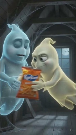 👻 Never Eat Kurkure Around Ghosts! 😂😂 Two Hungry Ghosts Fight for Kurkure!👻 Kurkure Thief Ghost! Fun