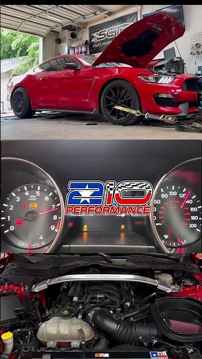 Shelby GT350 Kooks long tube headers, tuned for 93/E85🌽 #shelbygt350r #automobile #gt350 #dyno