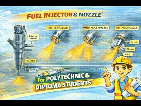 Fuel Injector and Nozzle Working Explained | Automobile Engineering | Polytechnic & Diploma Students