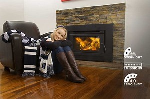 Stylish with serious heat : the Regency bellerive wood heater