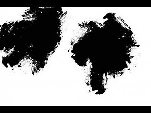 Paint Brush Stroke Ink Stock Footage for Transitions