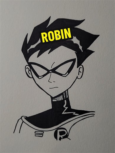 How to draw robin #sketchbook #sketch #artistatiktok #drawingtutorial #robin