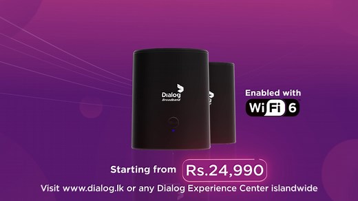 Dialog Smart Home Wi-Fi Mesh! Enable Wi-Fi connectivity in every corner of your home with Wi-Fi 6 technology for a superior Wi-Fi experience. Price at Rs.24,990/= Visit https://www.dialog.lk/smart-home for more information. #Dialog #SmartHome | Dialog Axiata