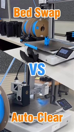Infinity Flow 3D Printing on Instagram: "If you could have your A1 clear itself, which setup would you pick? We’ve tested both. The G-code push is super quick — copy a few lines and it clears automatically. No sensors, no extra parts. But if a print fails, it can mess up the rest. The bed swap system takes longer to set up but it’s way more reliable. Each print starts on a clean plate, so one bad job doesn’t ruin the queue. Both guides are free on our site — link in bio. #3dprinting #bambu #bamb